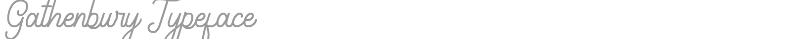 Gathenbury font preview